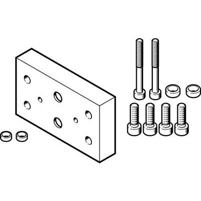Festo Adapter DHAA-G-G3-20-B6-14, For Use With Pneumatic Grippers [DHAA-G-G3-20-B6-14]; 280-8293