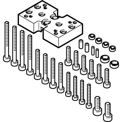 Festo Adapter DHAA-G-G6-8-B8-16, For Use With Pneumatic Cylinder & Actuator [DHAA-G-G6-8-B8-16]; 280-8308