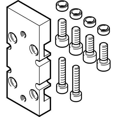 Festo Adapter DHAA-G-H2-16-B11-25, For Use With Grippers [DHAA-G-H2-16-B11-25]; 280-8310