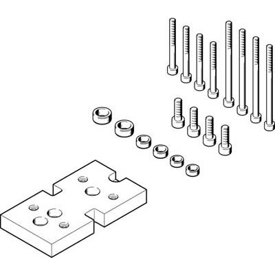 Festo Adapter DHAA-G-H2-20-B8-35, For Use With Pneumatic Cylinder & Actuator [DHAA-G-H2-20-B8-35]; 280-8318