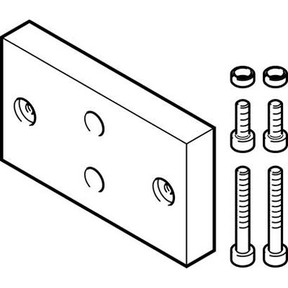 Festo Adapter DHAA-G-Q11-35-B6/B17-25-20/40, For Use With Pneumatic Cylinder & Actuator [DHAA-G-Q11-35-B6/B17-25-20/40]; 280-8470