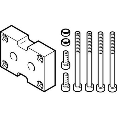 Festo 2 Finger Double Action Pneumatic Gripper, DHAA-G-Q11-40-B8G-63, Parallel Gripping Type [DHAA-G-Q11-40-B8G-63]; 280-8481