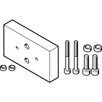 Festo Adapter DHAA-G-Q5-16-B6-14-E, For Use With Pneumatic Cylinder & Actuator [DHAA-G-Q5-16-B6-14-E]; 280-8501