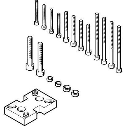 Festo 2 Finger Double Action Pneumatic Gripper, DHAA-G-Q5-16-B8-16, Parallel Gripping Type [DHAA-G-Q5-16-B8-16]; 280-8502