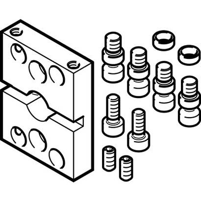 Festo Adapter DHAA-G-Q5-20-B11-20, For Use With Pneumatic Cylinder & Actuator [DHAA-G-Q5-20-B11-20]; 280-8505