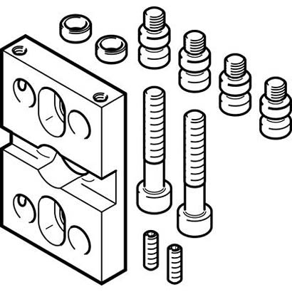 Festo Adapter DHAA-G-Q5-25-E-B11-25, For Use With Pneumatic Cylinder & Actuator [DHAA-G-Q5-25-E-B11-25]; 280-8510