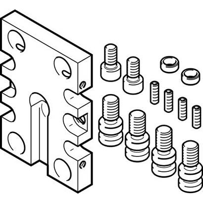 Festo Adapter DHAA-G-Q5-32-B11-40, For Use With Grippers [DHAA-G-Q5-32-B11-40]; 280-8512