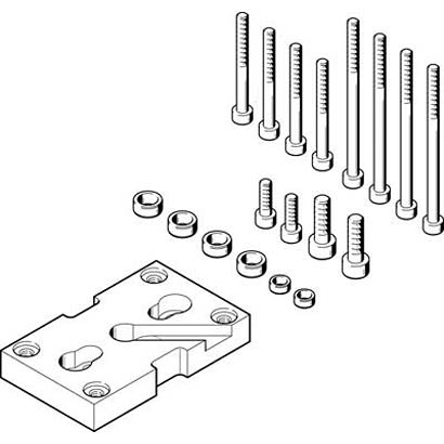 Festo Adapter DHAA-G-Q5-32-B8-50, For Use With Pneumatic Grippers [DHAA-G-Q5-32-B8-50]; 280-8513