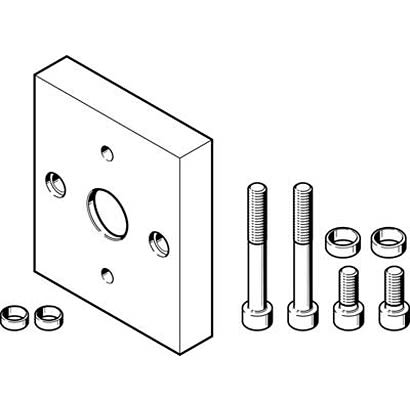 Festo 2 Finger Double Action Pneumatic Gripper, DHAA-G-Q5-40-B6-40, Parallel Gripping Type [DHAA-G-Q5-40-B6-40]; 280-8514
