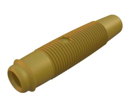 Hirschmann Test & Measurement Yellow Female Banana Connector, 4 mm Connector, Solder Termination, 16A, 60V dc, Nickel [931804103]; 280-8805