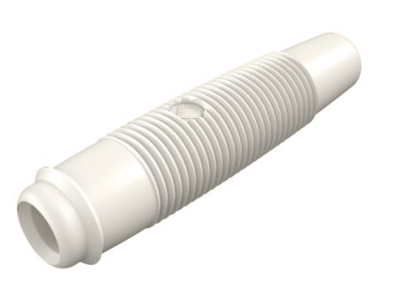 Hirschmann Test & Measurement White Female Banana Connector, 4 mm Connector, Solder Termination, 16A, 60V dc, Nickel [931804107]; 280-8809