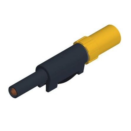 Hirschmann Test & Measurement Yellow Male Banana Connector, 4 mm Connector, Solder Termination, 30A, 60V dc, Nickel [931824103]; 280-8813