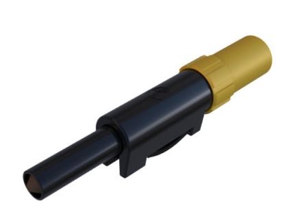 Hirschmann Test & Measurement Yellow Male Banana Connector, 4 mm Connector, Solder Termination, 16A, 60V dc, Nickel [931825103]; 280-8817