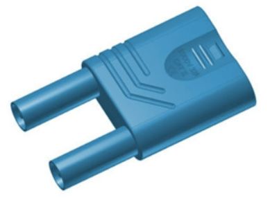Hirschmann Test & Measurement Blue Male Banana Connector, 4 mm Connector, Unsprung Socket 4 mm Termination, 32A, 1kV, [932200102]; 280-8819