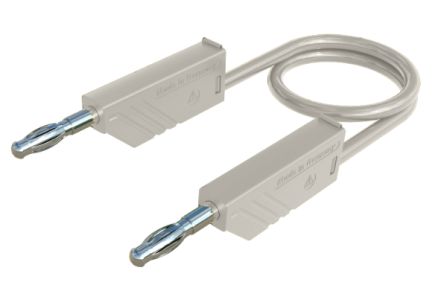 Hirschmann Test & Measurement Test Probes, 32A, 60V dc, White, 25cm Lead Length [934059107]; 280-8839
