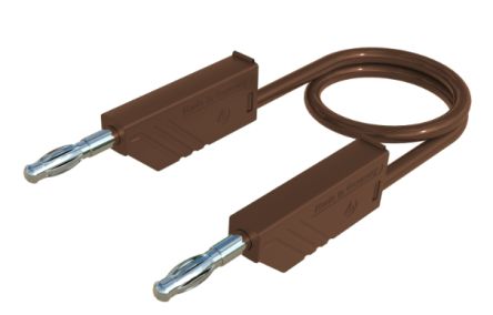 Hirschmann Test & Measurement Test Probes, 32A, 60V dc, Brown, 50cm Lead Length [934061105]; 280-8852
