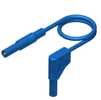 Hirschmann Test & Measurement Test Probes, 16A, 1kV, Blue, 25cm Lead Length [934078102]; 280-8916