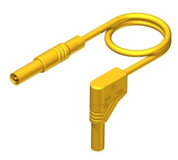 Hirschmann Test & Measurement Test Probes, 16A, 1kV, Yellow, 2m Lead Length [934084103]; 280-8921