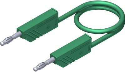 Hirschmann Test & Measurement Test Probes, 16A, 60V dc, Green, 50cm Lead Length [934091104]; 280-8945