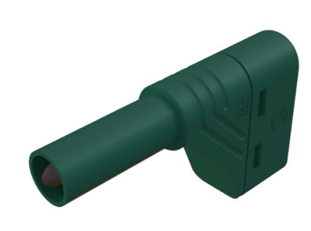 Hirschmann Test & Measurement Green Male Banana Connector, 4 mm Connector, Screw Termination, 24A, 1kV, Nickel Plating [934098104]; 280-8960