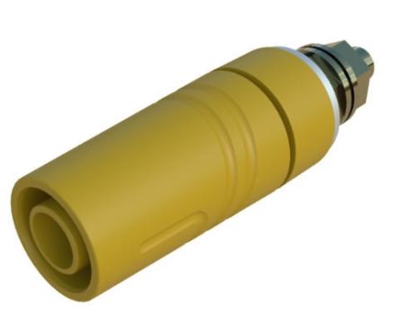 Hirschmann Test & Measurement Yellow Banana Plug, 32A, 1kV [972357703]; 280-9034