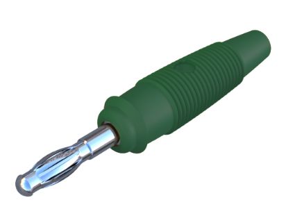 Hirschmann Test & Measurement Green Male Banana Connector, 4 mm Connector, Solder Termination, 32A, 60V dc, Nickel [972518104]; 280-9050