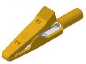 Hirschmann Test & Measurement Crocodile Clip 2 mm Crocodile Clip Connection, Bronze Contact, 8A, Yellow [973584103]; 280-9060