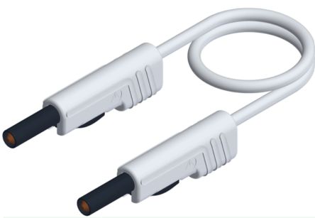 Hirschmann Test & Measurement Test Probes, 16A, 60V dc, White, 1m Lead Length [973646107]; 280-9076
