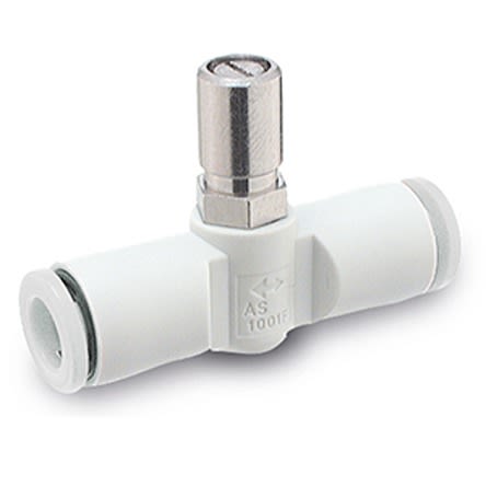 SMC AS Series Tube Speed Controller, 6mm Tube Inlet Port x Tube Outlet Port [AS1001F-06D]; 280-9119