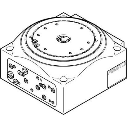 Festo Indexing Table DHTG-90-24-A, For Use With Pneumatic Cylinder & Actuator [DHTG-90-24-A]; 281-0037