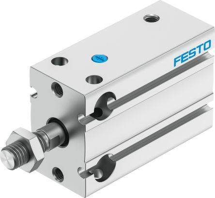 Festo Pneumatic Compact Cylinder - 4840809, 20mm Bore, 15mm Stroke, DPDM Series, Single Acting with Return Spring Acting [DPDM-20-15-S-PA]; 281-0135
