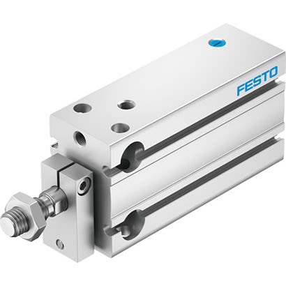 Festo Pneumatic Compact Cylinder - 4840839, 25mm Bore, 10mm Stroke, DPDM Series, Single Acting with Return Spring Acting [DPDM-Q-25-10-P-PA]; 281-0235