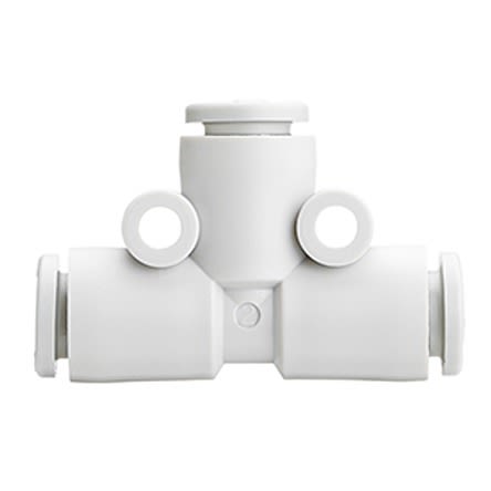 SMC KQ2 Series Union Tee, Push In 2 mm to Push In 2 mm, Tube-to-Tube Connection Style [KQ2T02-00A]; 281-0551