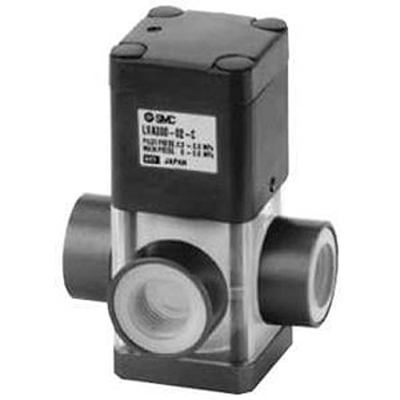SMC Air Operated Pneumatic Solenoid Valve - Air Rc 1/4 LVA Series [LVA200-02-C]; 281-0650