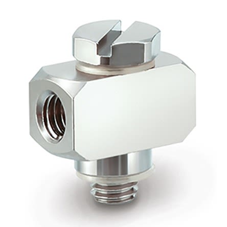 SMC M Series Union Tee, M3 Female to M3, Threaded Connection Style [M-3UT]; 281-0660