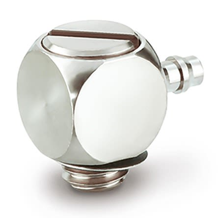 SMC M Series Barb Fitting, M5 x 0.8, Threaded-to-Tube Connection Style [M-5ALU-3]; 281-0664