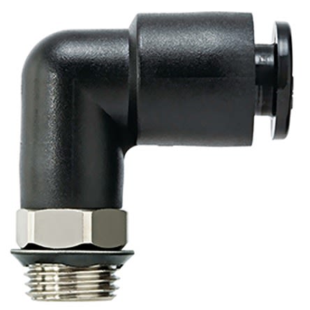 SMC KAL Series Male Stud Elbow, Uni 1/8 to Push In 4 mm, Threaded-to-Tube Connection Style [KAL04-U01]; 281-0759
