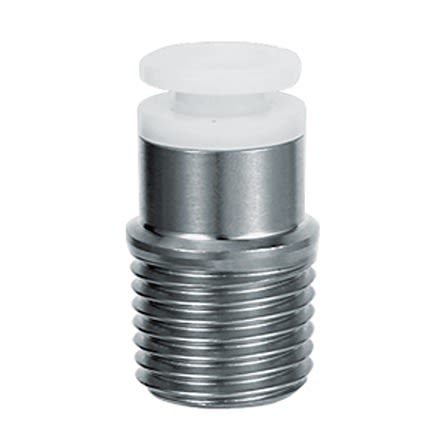 SMC KG Series Hexagon Socket Head Male Connector, R 1/8 to Push In 6 mm, Threaded-to-Tube Connection Style [KGS06-01S]; 281-0785
