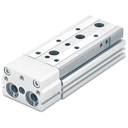 SMC Pneumatic Compact Cylinder - 12mm Bore, 10mm Stroke, MXQ Series, Double Acting [MXQ12-10]; 281-0913