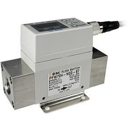 SMC PF2W Series Digital Flow Switch Flow Switch for Water, 2 L/min Min, 16 L/min Max [PF2W720-F04-67]; 281-0918