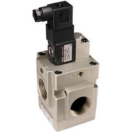 SMC External Pilot Solenoid Pilot Valve - G 1 VG342 Series 24V dc [VG342R-5DZ-10F-Q]; 281-1037