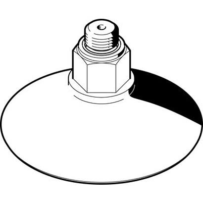 Festo 50mm Deep Vulkollan Suction Cup ESS-50-GT-M10, M10 [ESS-50-GT-M10]; 281-1171
