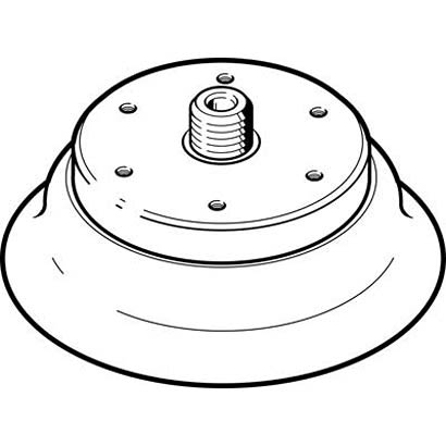 Festo 80mm Deep Fluororubber Pneumatic Suction Cup ESS-80-EF, M10 [ESS-80-EF]; 281-1175