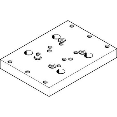 Festo Plate HAPB-20/25, For Use With Pneumatic Cylinder & Actuator [HAPB-20/25]; 281-1230