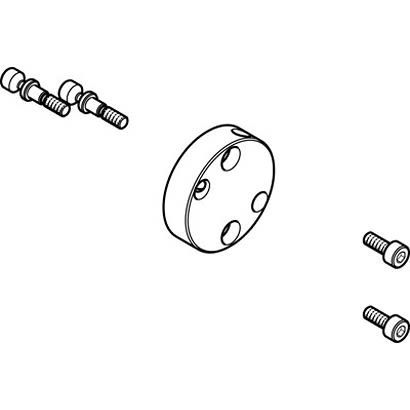 Festo Adapter HAPG-35, For Use With Pneumatic Cylinder & Actuator [HAPG-35]; 281-1249