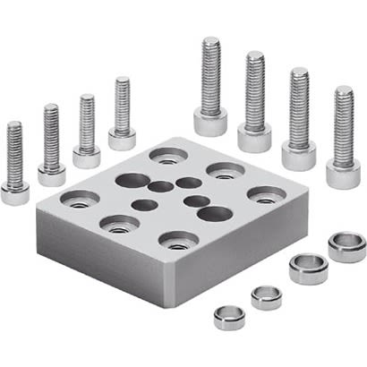 Festo Adapter HAPG-37-S1, For Use With Pneumatic Grippers [HAPG-37-S1]; 281-1252
