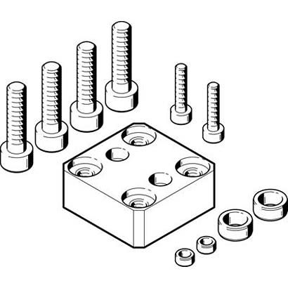 Festo Adapter HAPG-39-S1, For Use With Pneumatic Cylinder & Actuator [HAPG-39-S1]; 281-1255