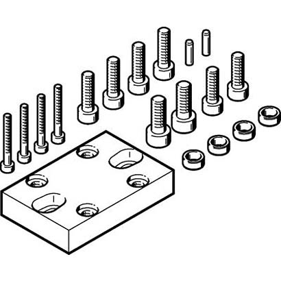 Festo Adapter HAPG-55, For Use With Pneumatic Grippers [HAPG-55]; 281-1274