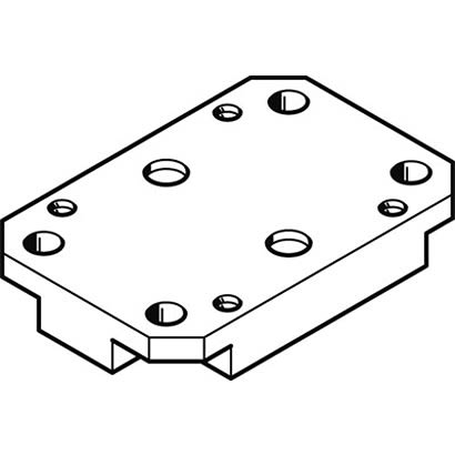 Festo Adapter HAPG-57, For Use With Pneumatic Cylinder & Actuator [HAPG-57]; 281-1276
