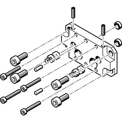 Festo Adapter HAPG-58, For Use With Pneumatic Cylinder & Actuator [HAPG-58]; 281-1277